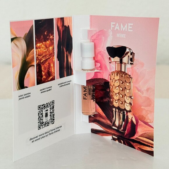 🌷New🌷 Rabanne Fame Intense Eau de Parfum Natural Spray 0.05 FL OZ, 1.5 mL - Picture 6 of 7